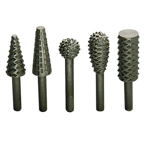 Kit De 5 Escofinas Rotary de Alto Carbono