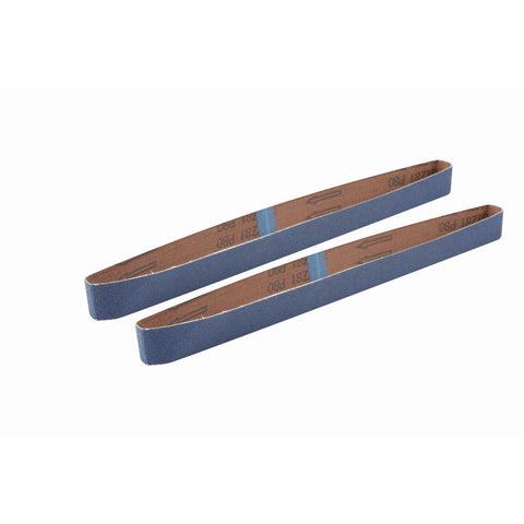 Cinturon de lija Zirconia 1x30 80 granos para metal 2 pz